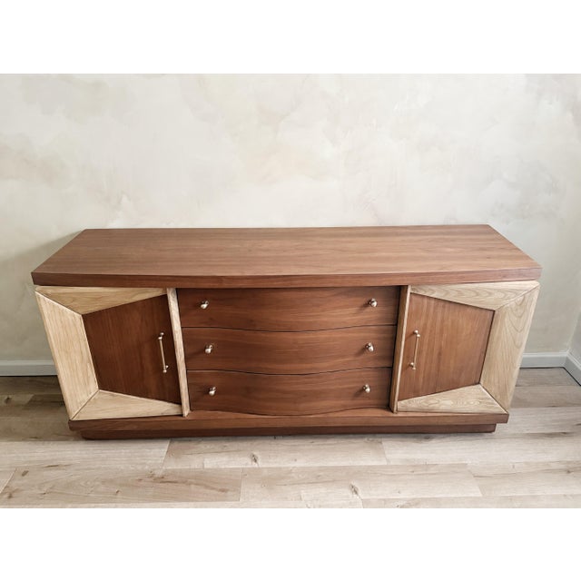 Brown 1970s Mid-Century Modern Cabinet For Sale - Image 8 of 9
