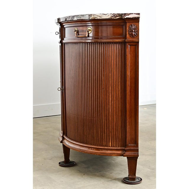 French 19th Century Demilune Mahogany Enfilade For Sale - Image 18 of 18