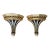 Pair of Large Vintage Gilt & Ebonized Wood Wall Brackets For Sale