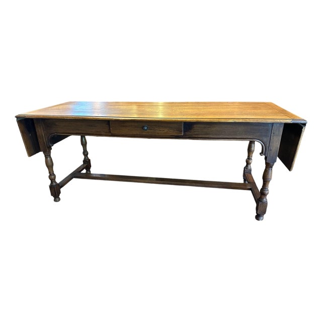 French 19th Century Desk/Table With Drop Leaves For Sale