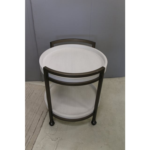 Lexington Furniture Ocean Breeze Osprey Cart End Table For Sale - Image 4 of 6