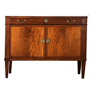 French 19th Century Mahogany & Marble Buffet For Sale