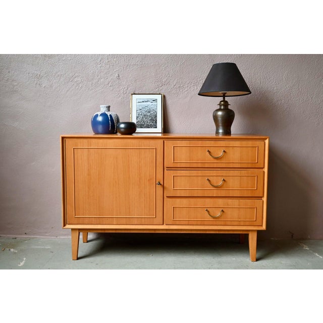 Small Vintage Scandinavian Sideboard in Light Oak, 1960s For Sale - Image 17 of 17