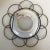 Hand Painted Birds on Porcelain Plates in Floral Pattern Wire Frame - Set of 3 For Sale - Image 10 of 13