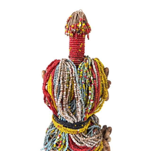 Superb African Fertility Doll Cameroon 11" H W/Stand For Sale In New York - Image 6 of 8