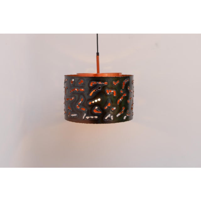 Brutalist Copper Pendant Lamp from Boréns, 1970s For Sale - Image 13 of 13