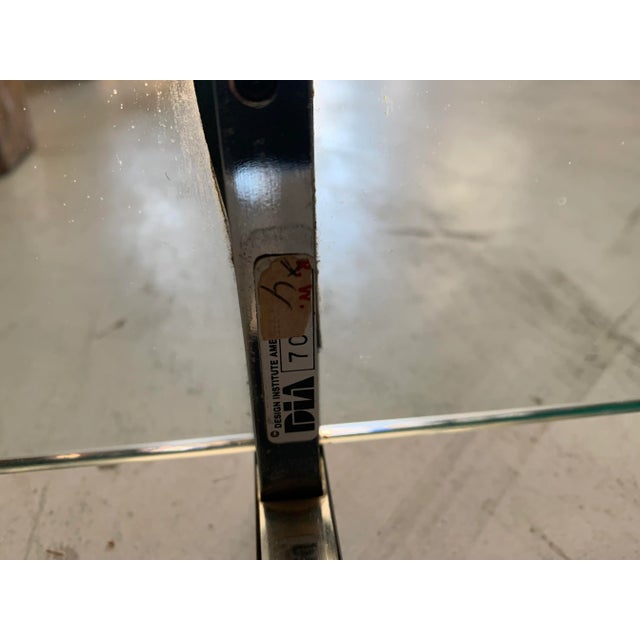 Mid Century Modern Design Institute of America Chrome and Glass Nesting Tables - Set of 3 For Sale - Image 11 of 13