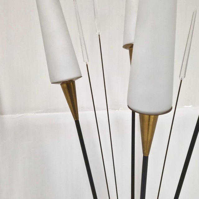Mid-Century Modern Vintage Floor Lamps by René Mathieu for Maison Lunel, 1950s, Set of 2 For Sale - Image 3 of 10