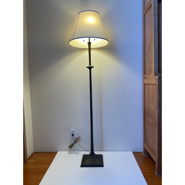2006 Tom Corbin Cast Bronze Alexandra Floor Lamp For Sale - Image 9 of 9