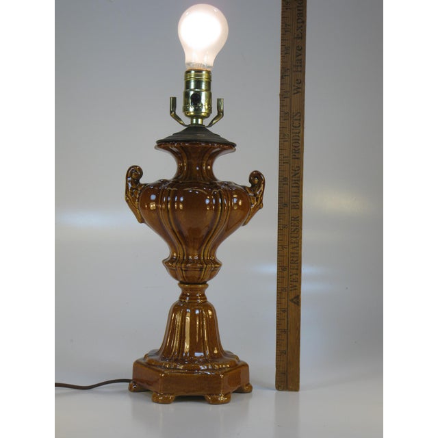 Early 20th Century Neoclassical Urn Ceramic Table Lamp For Sale - Image 12 of 13
