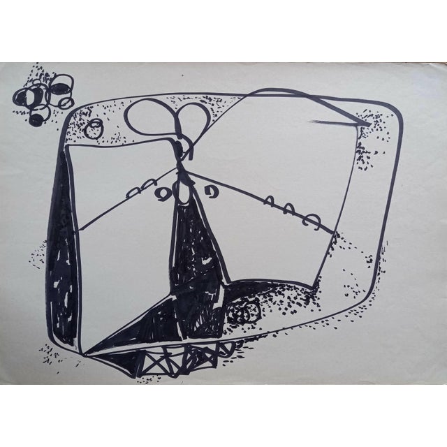 Ferdinando Meccani (1937 - 2018), work on paper, 1969. In the late 1960s, Ferdinando created several works of art using...