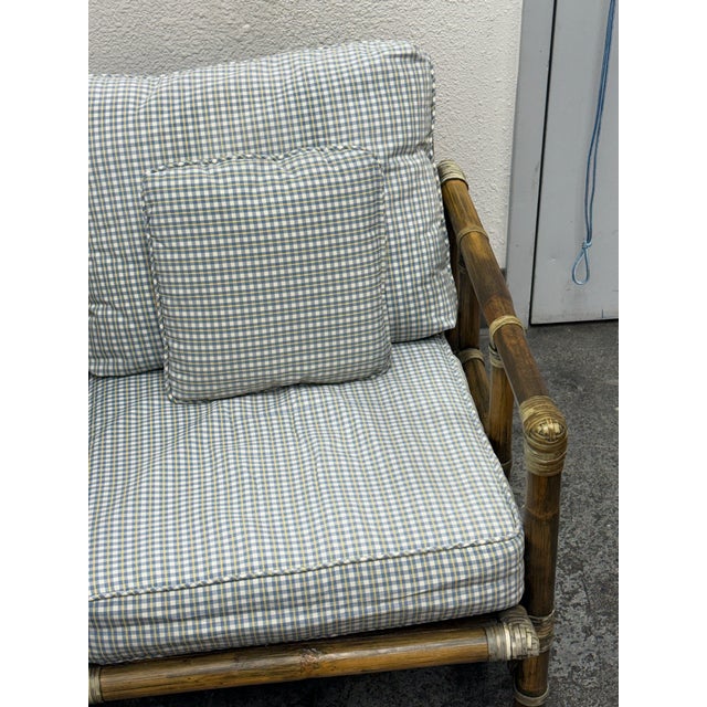 McGuire Furniture Bamboo Club Chair, Circa 1970's For Sale In San Francisco - Image 6 of 12