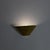 Gold Fan-Shaped Wall Lamp in Brass and Metal, 1990s For Sale - Image 8 of 9