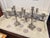 Vintage Ornate Silver Plated 5 Arm Candelabras For Sale - Image 10 of 10