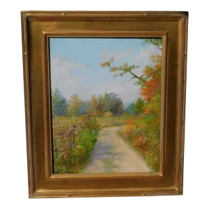 Vintage Signed Impressionist Oil Painting