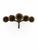 Large Mid-Century Modern Brutalist Five-Arm Gilt Iron Candelabra, 1960s For Sale - Image 4 of 7