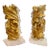 Pair of Antique Giltwood Fragments on Crystal Bases For Sale