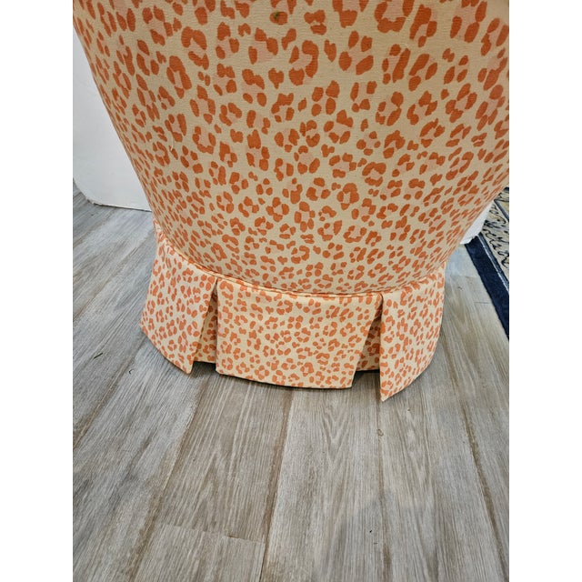 Late 19th Century 19th Century Slipper Chair With New Bruschwig & Fils Animal Print Upholstery For Sale - Image 5 of 7