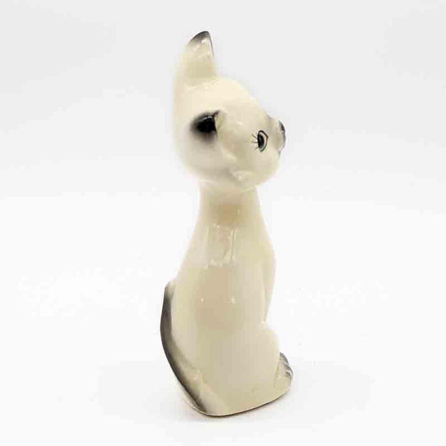 Ceramic Small Mid Century Siamese Cat Figurine For Sale - Image 7 of 12