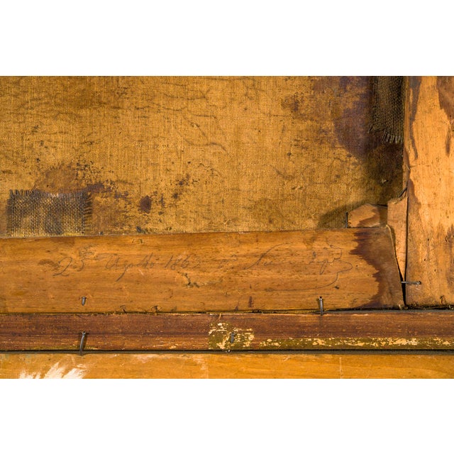 Italian Signed Neapolitan Landscape Painting Beautiful, important painting of the Neapolitan school signed, dated and...