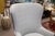 Pair of Arhaus Portsmouth Collection Gray Fabric & Leather Contemporary Chairs For Sale - Image 4 of 13