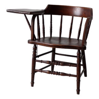 Antique Crocker Chair Company Windsor Writing Arm Chair For Sale