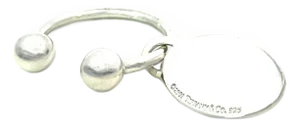 Late 20th Century Tiffany & Co Estate Hanging Ornament Keychain Sterling Silver