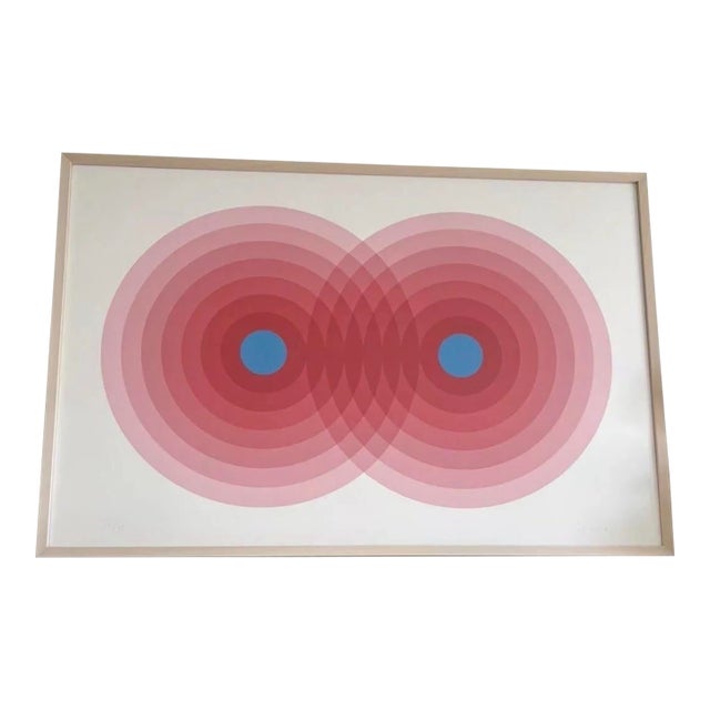 Kyohei Inukai "Echo" 1968 Rare Screenprint – Framed For Sale