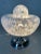 Vintage Murano mushroom table lamp. Perhaps from Mazzega. Murano glass in excellent condition. Chrome fixture. Diameter:...