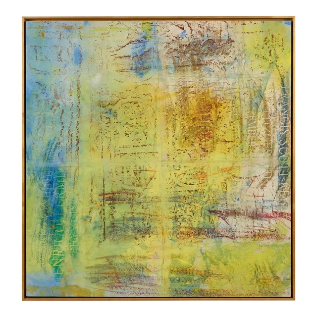 Late 20th Century Mixed Media Painting by Scott Covert For Sale