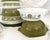 Vintage Pyrex "Verde Green & Verde Square Flowers" Mixing Bowls - Set of 9 For Sale - Image 9 of 10