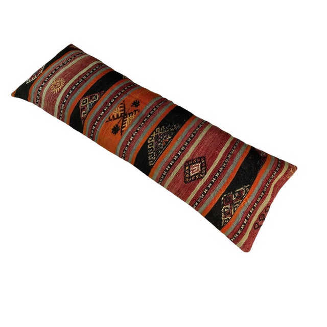 Vintage Turkish Kilim Cushion Cover For Sale - Image 9 of 11