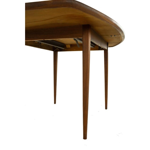 Mid 20th Century Dillingham Mid Century Surfboard Walnut Dining Table For Sale - Image 5 of 13