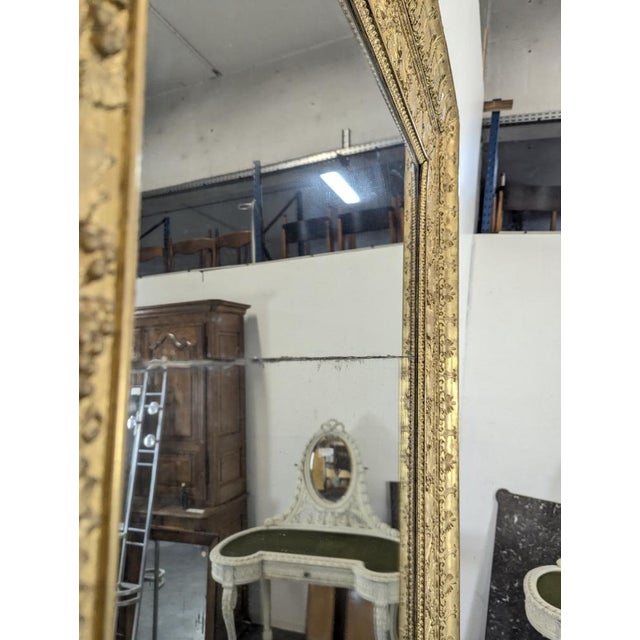 Restoration Mirror with Wine-Themed Decoration For Sale - Image 6 of 10