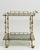 Hollywood Regency Brass Bar Cart on Wheels, France, 1960 Gold For Sale - Image 11 of 13