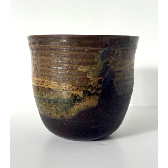A large glazed ceramic vase circa 1978 made by Japanese American artist Toshiko Takaezu (American, 1922 - 2011). Toshiko's...