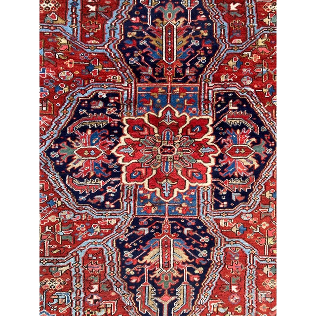 Antique Heriz Rug, 1890s For Sale - Image 11 of 18