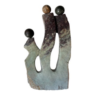 Collen Nyanhongo - Style Carved Stone Abstract Sculpture For Sale