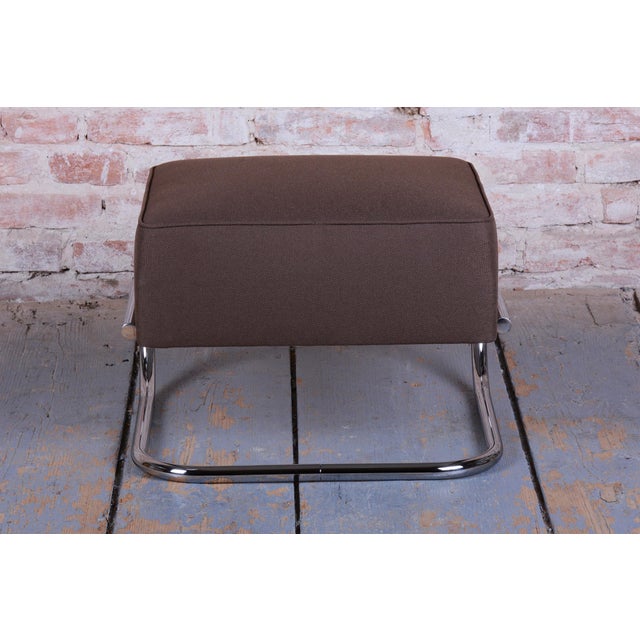 Bauhaus Stool in Chrome and Steel by Robert Slezák for Slezak Factories, Czech, 1930s For Sale - Image 6 of 9