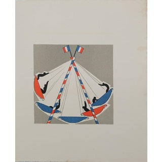 Lucien Boucher, Les Barques volantes, Lithograph For Sale