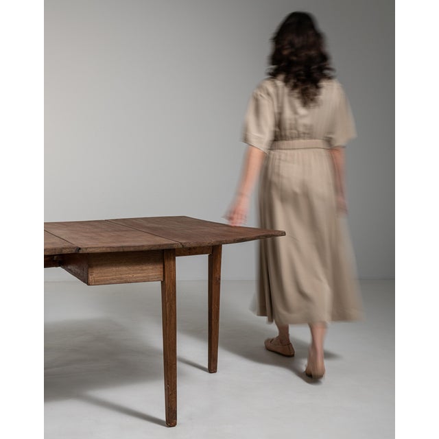 Swedish Slagbord Drop-Leaf Table, Antique, Sweden, 19th Century For Sale - Image 14 of 18