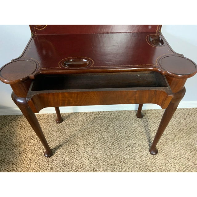 English George 11 Concertina Card Table For Sale - Image 3 of 17