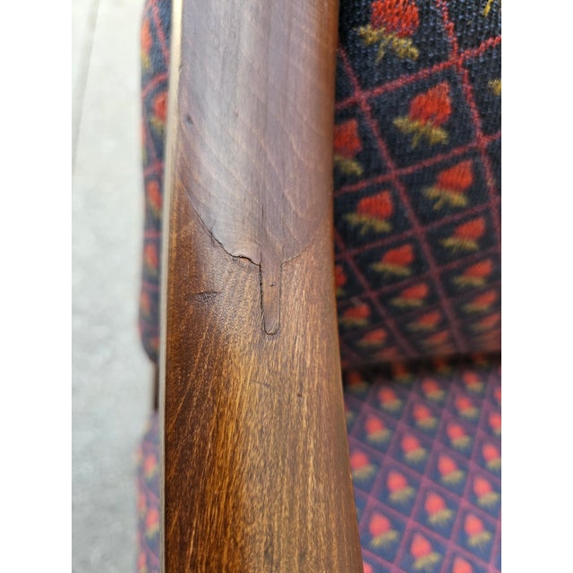 Antique Victorian Style Upholstered Arm Chair For Sale - Image 10 of 11