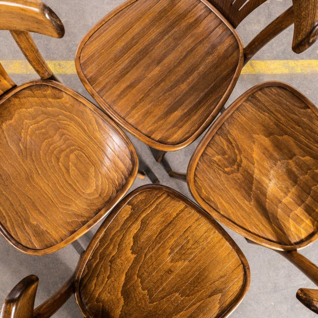 Tan French Bentwood Fan Back Dining Chair, 1970s For Sale - Image 8 of 12