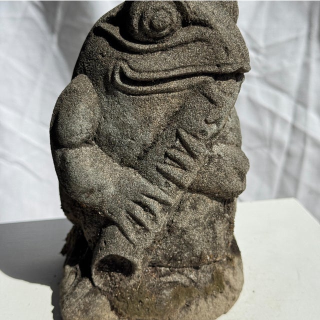 Small Balinese Limestone Frog Sculpture, 1980s For Sale - Image 9 of 10
