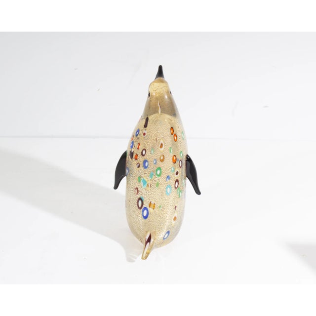Late 20th Century Luigi Mellara Signed Italian Murano Art Glass Penguin For Sale - Image 5 of 7
