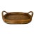 Vintage Coastal Bamboo & Pencil Reed Rattan Double Handle Serving Tray in the Style of Gabriella Crespi For Sale