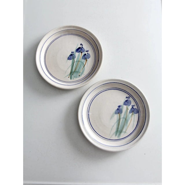 Ceramic Vintage Studio Pottery Plates Pair For Sale - Image 7 of 11