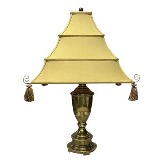 Vintage Chelsea House Chinoiserie Coastal Pagoda Lamp Shade For Sale