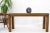 Wood Reed or Rattan Glass Top Mid-Century Modern Console Table For Sale - Image 7 of 11